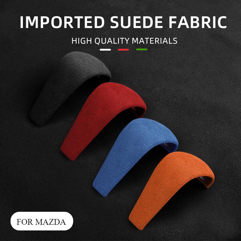 Per Mazda CX-30 DM AXELA 2019-2024 Accessori Auto Copertura Pomello Leva Cambio in Camoscio Cornice Protettiva Decorazione Interna
