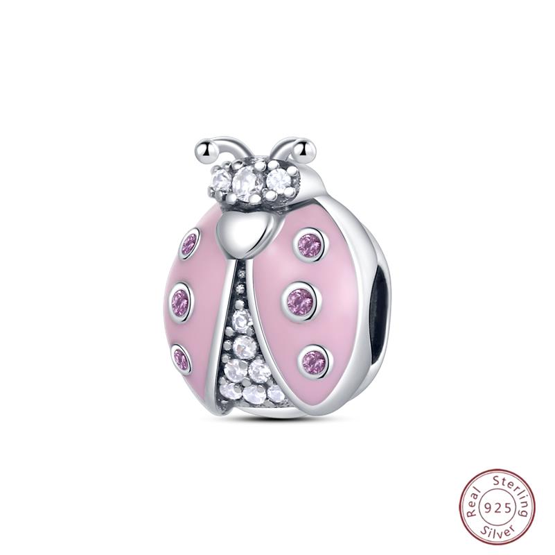 Copper Beaded Pendant Shiny Zircon Spring Cute Bow Original 3Mm Bracelet Women Fine Jewelry