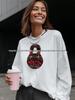 100% Cotton Oversized Long Sleeve T-Shirt - Casual European & American Style, Comfortable & Slimming Fit