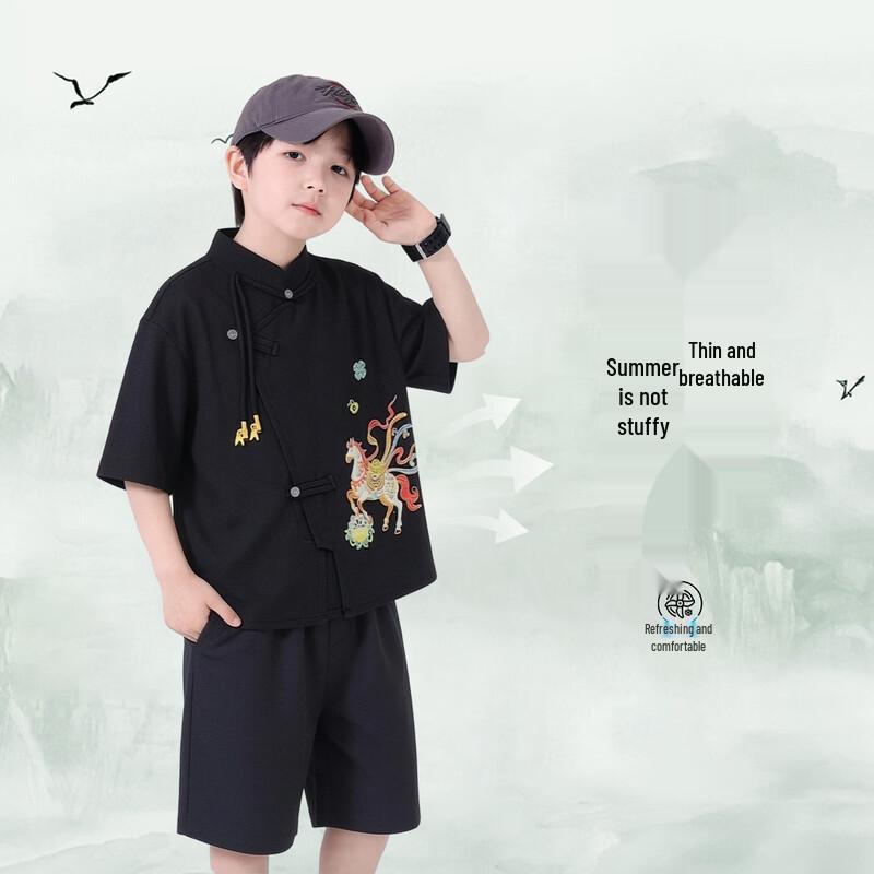 Boys' Summer Traditional Chinese Hanfu Set