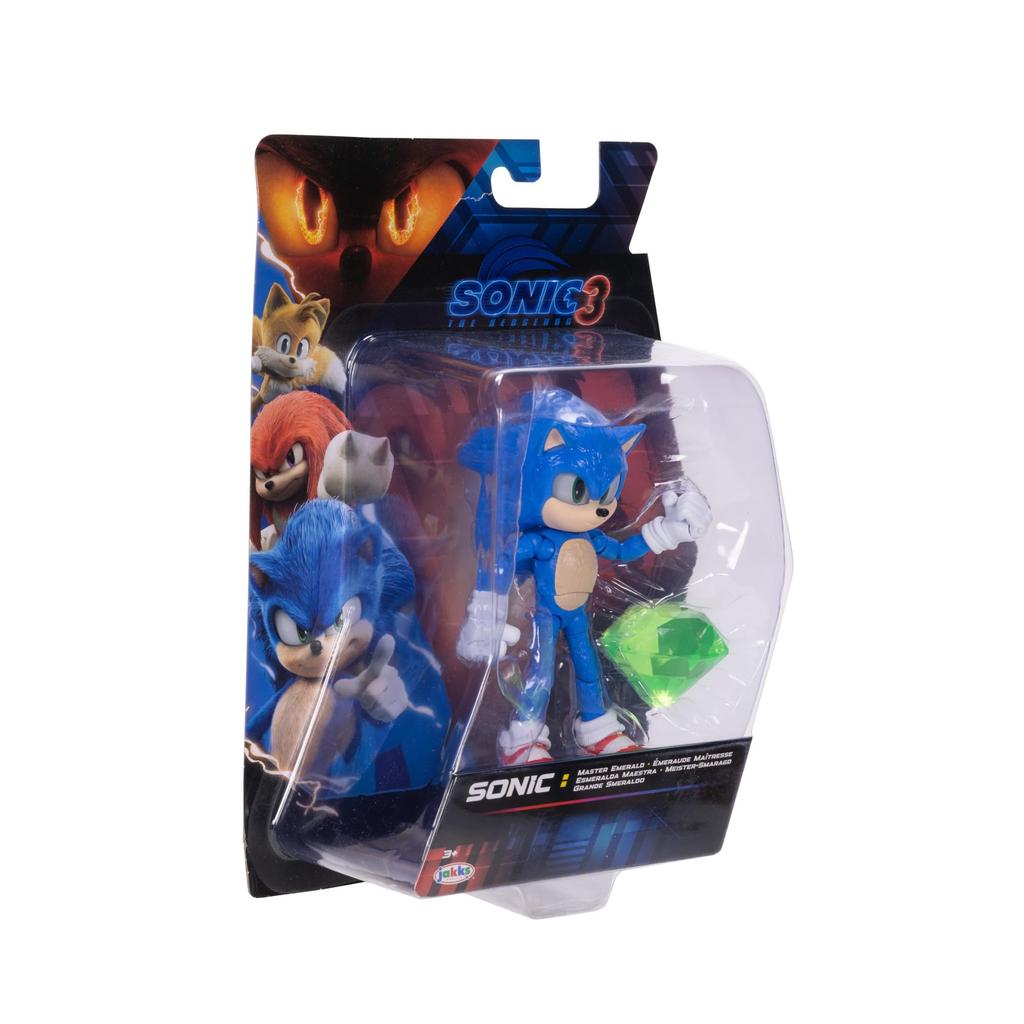 Sonic the Hedgehog Sonic 3 Action Figure Sonic with Emerald Wave #3