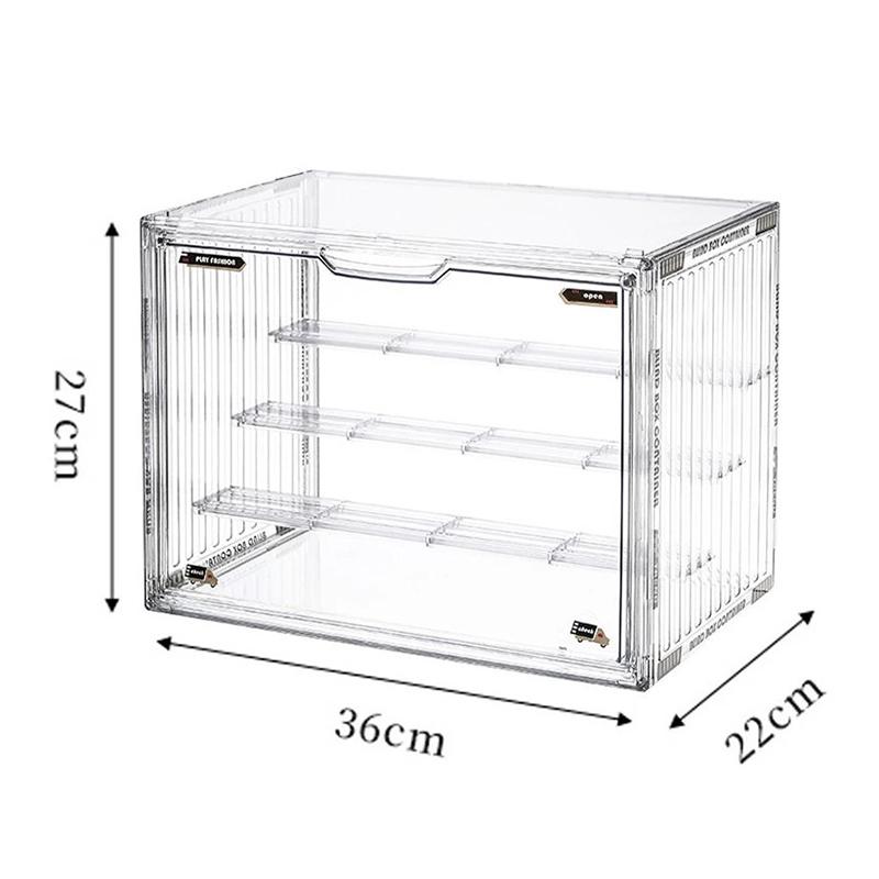 Dustproof Acrylic Display Case Store Dessert Cake Food Pastry Bread Show Rack Blind Box Storage Box Jewelry Sorting Box