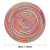 Set of 6 36cm/38cm Ramie Round Table Mat Braided Placemats Washable Non-Slip Kitchen Dining Tableware Bowl Pads Cup Coasters