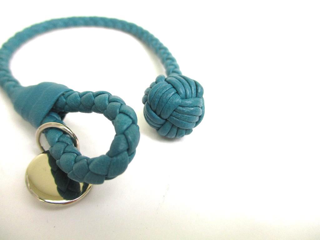 Authentic BOTTEGA BENETA Intrecciato Emerald Green Leather Bangle Bracelet S #a670  Refurbished
