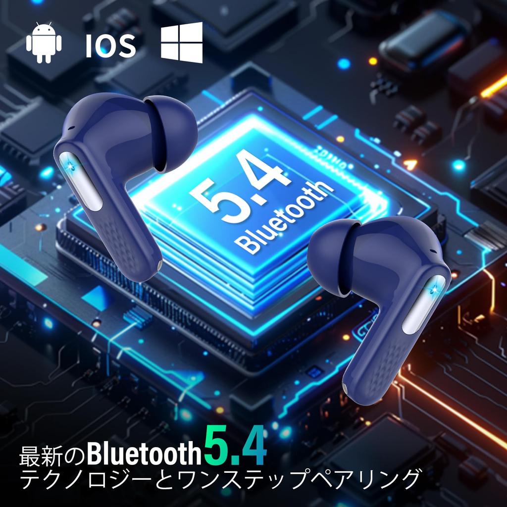 Bluetooth Wireless Earbuds Model Touchscreen with 5 EQ AI Smart Bluetooth Find Your Noise Up to 48 Hours of IPX7 Sound Low Auto with Compatible with