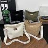 Casual Corduroy Crossbody Bag Large Capacity Commuter Women'S Tote Bag Simple  Single Shoulder Bag