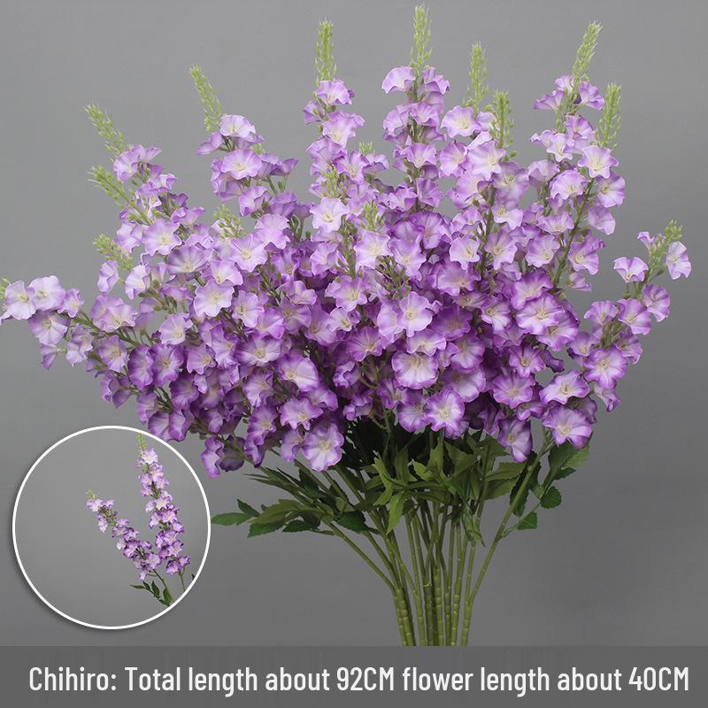 10-Piece Purple Floral Artificial Flower Set for Wedding and Aisle Decor