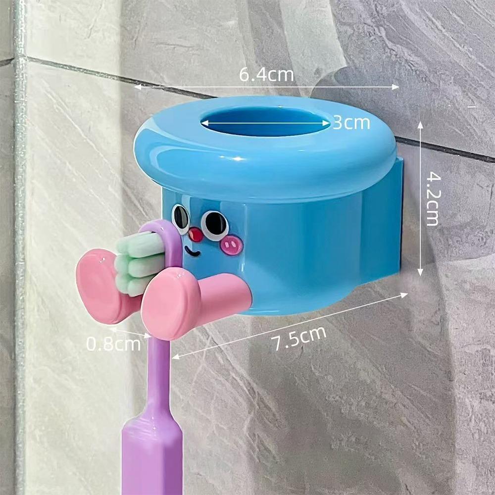 Wall Mounted Toothbrush Cup Magnetic Upside Down Toothbrush Holder for Bathroom Accessory