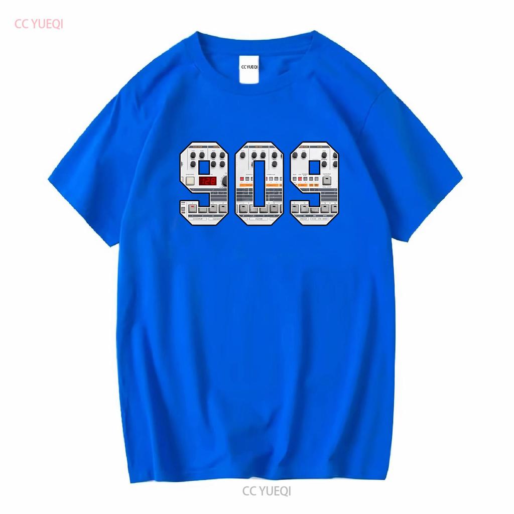 TR 909 T Shirt Vintage Drum Machine Synth vintage Washed Soft Slightly Breathable Stretched homme graphic Casual Comfortable