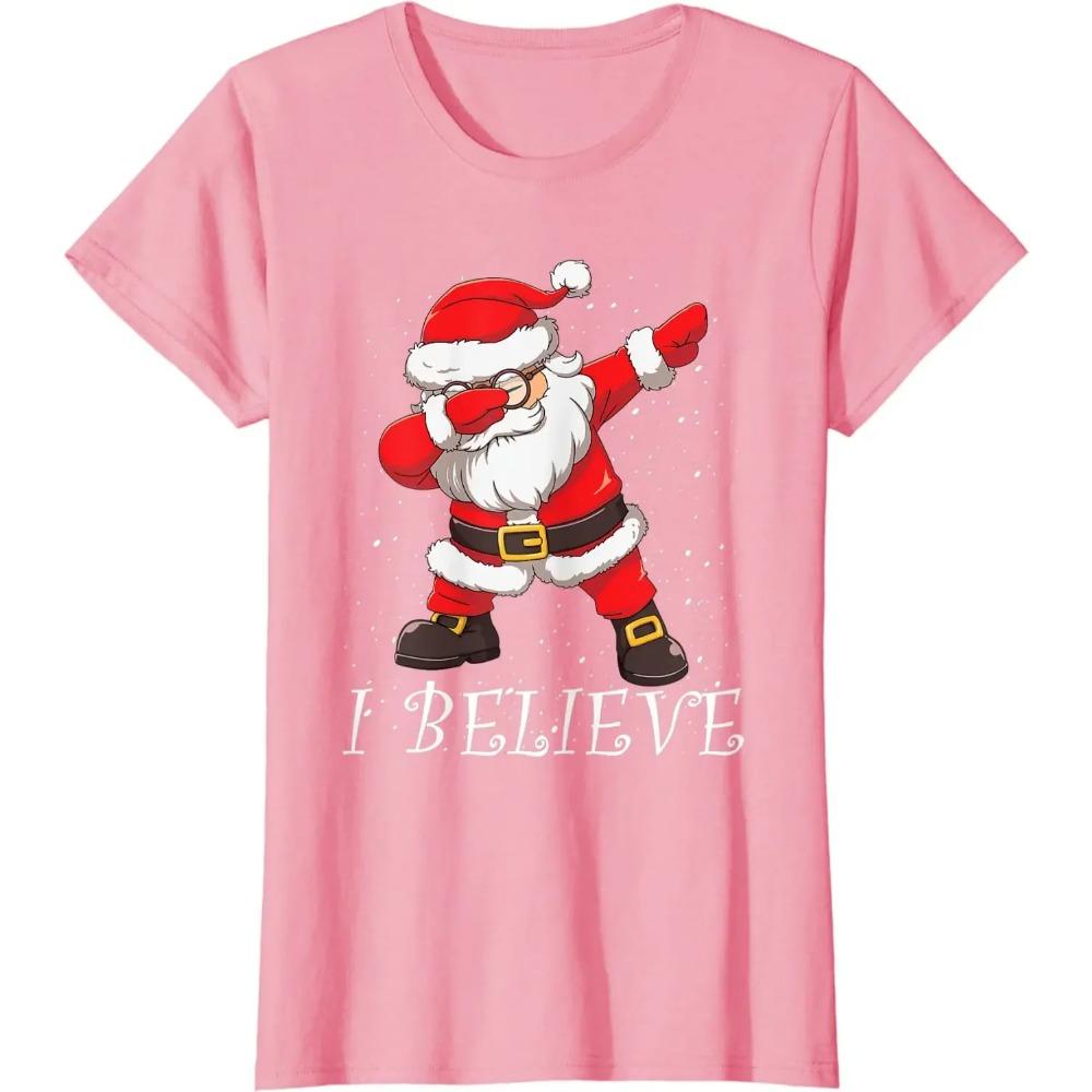 I Believe Dabbing Santa Claus Christmas T-Shirt