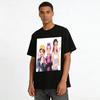 Trendy Anime Girl Print Casual Top, BFF Style Streetwear Breathable T-Shirt for Daily Wear Pure Cotton T-shirt