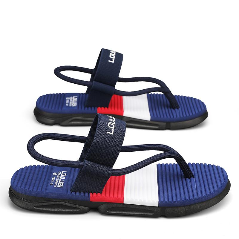 Thick Bottom Men's Sandals 2025 New Outdoor Flats Slippers Man Anti-slip Beach Slides Comfort Soft Bottom House Sandals