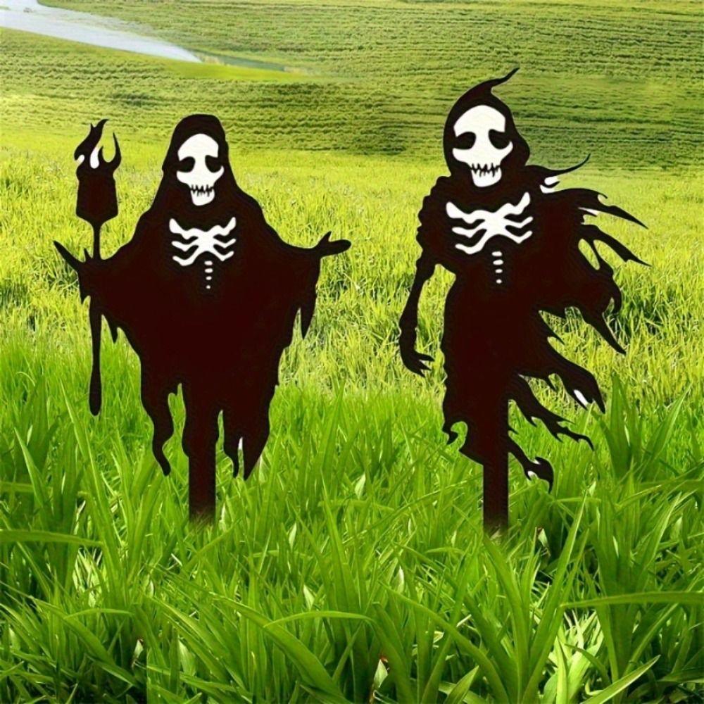 

Metal Halloween Decorations Spooky Scary Party Ornaments