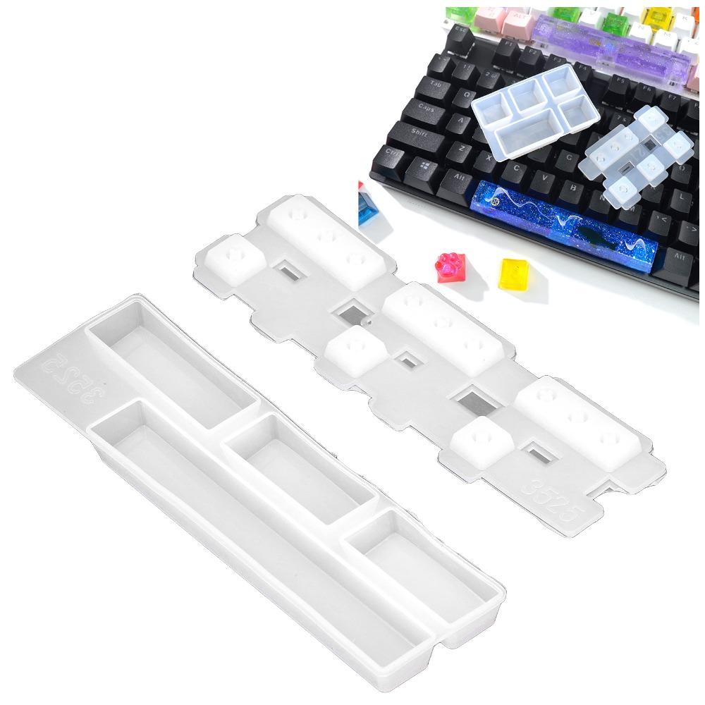 White Silicone Keycap Mould Bright Surfaces DIY Silicone Keycap Mould Mechanical Keyboard