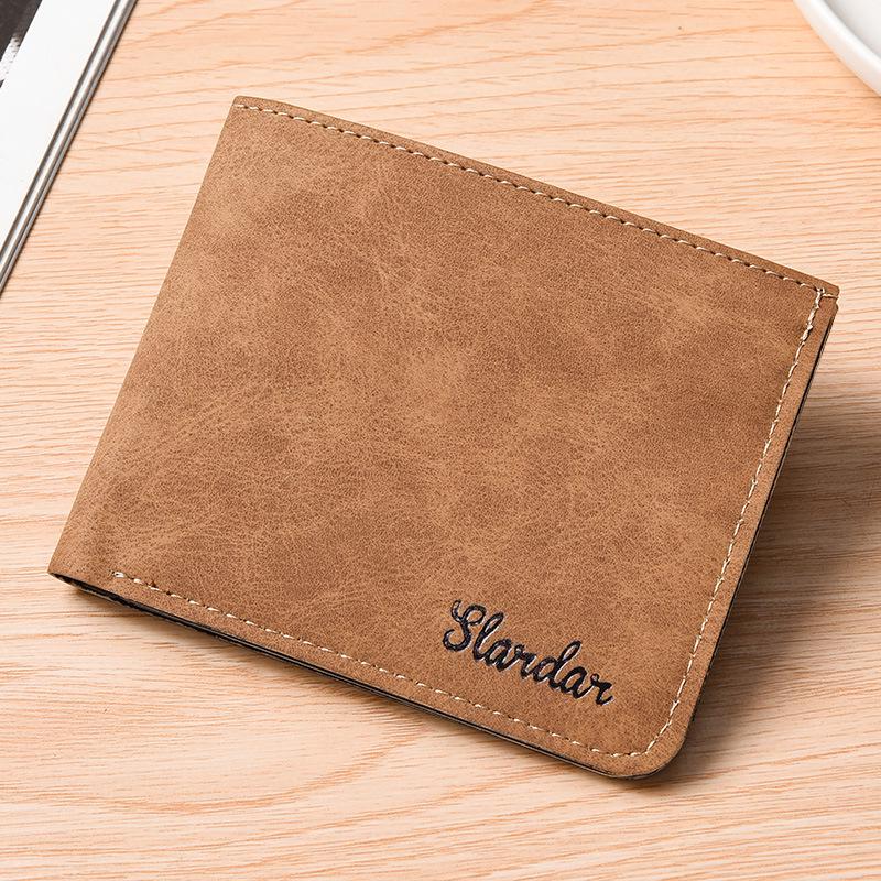 Men's Ultra-Thin Short Leather Wallet: Lightweight, Soft Billfold with Multi-Card Slots