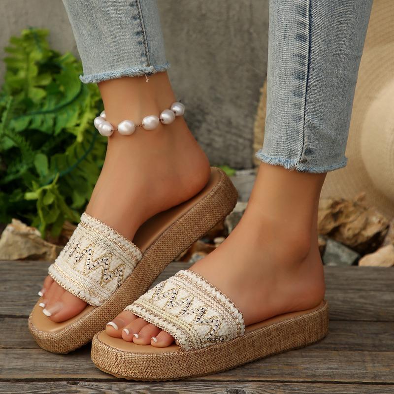 

Fashion Shoes for Women 2025 Fashion Open Toe Women s Slippers Summer Outdoor Casual New Comfortable Plus Size Flat Slippers Zapatos 43