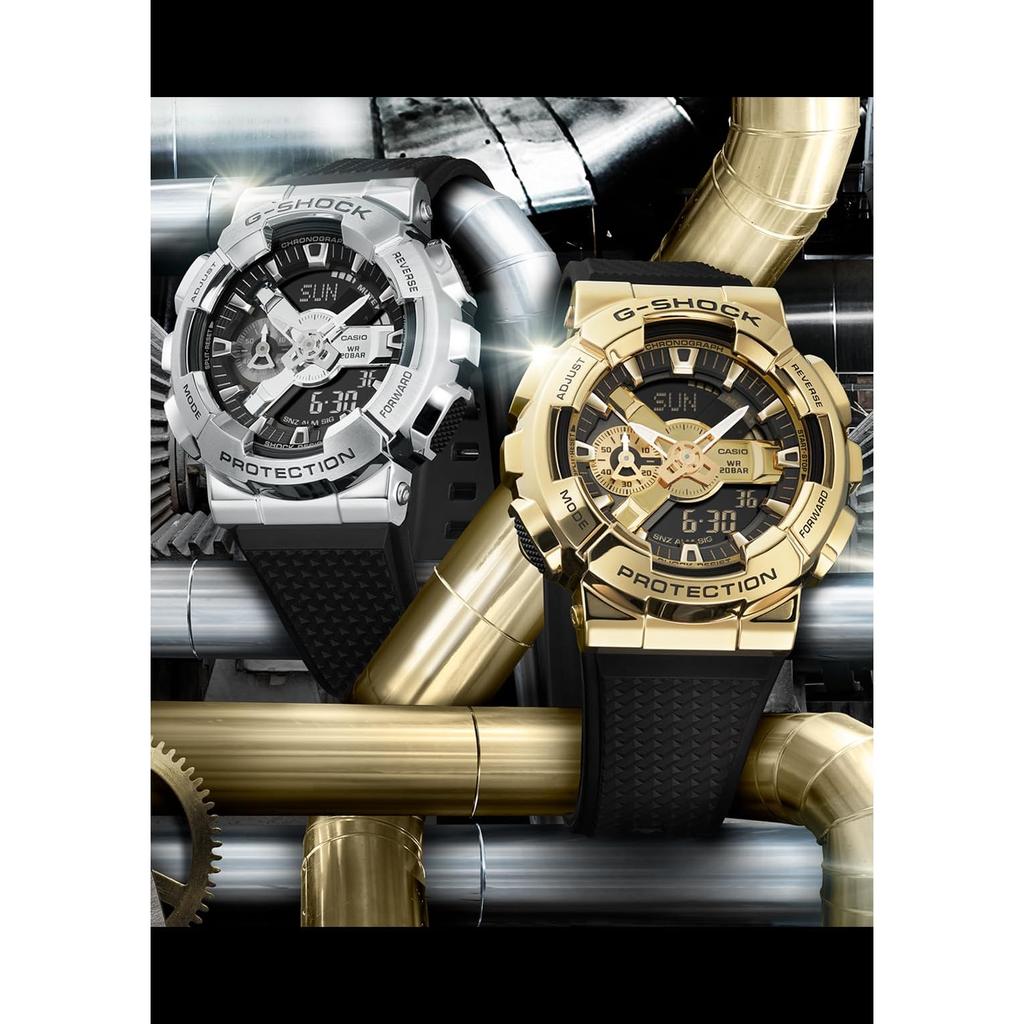 [CASIO] G-SHOCK Metal Covered GM-110-1AJF Men's Ana-Digi Watch, 20 ATM, Anti-Magnetic, Black