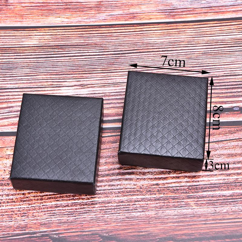 1 Adet Basit Cep Saati Kutusu Kılıfı Siyah Karton Kutular Hediyeler Saat Deri Kutusu