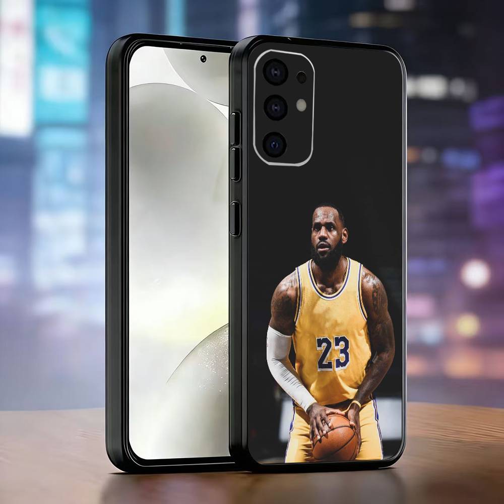 

LeBron J-James Famous basketball Phone Case Black Silicone Soft For Samsung S25,S24,S21,S22,S23,S30,Ultra,S20,Plus,Fe,Lite Samsung S30Ultra5G