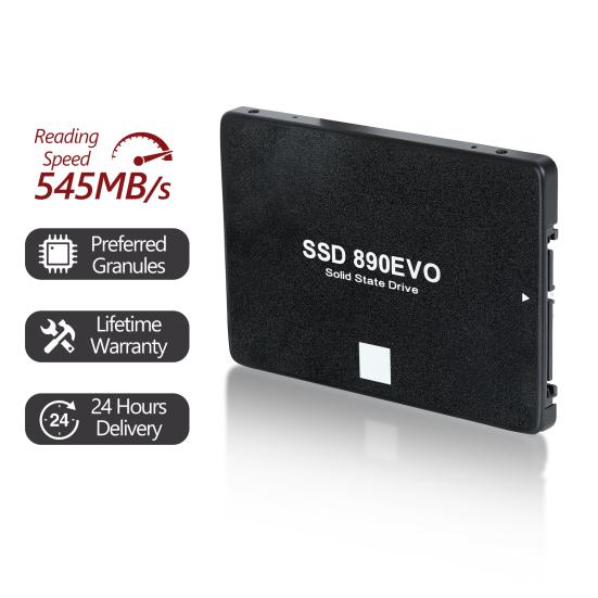 890 EVO 1/2/4TB Internal Solid State Drive Speed Up To 545MB/s Read 530MB/s Write 1920 TBW PC Desktop Laptop SATA III 6Gb/s 2.5-inch SSD