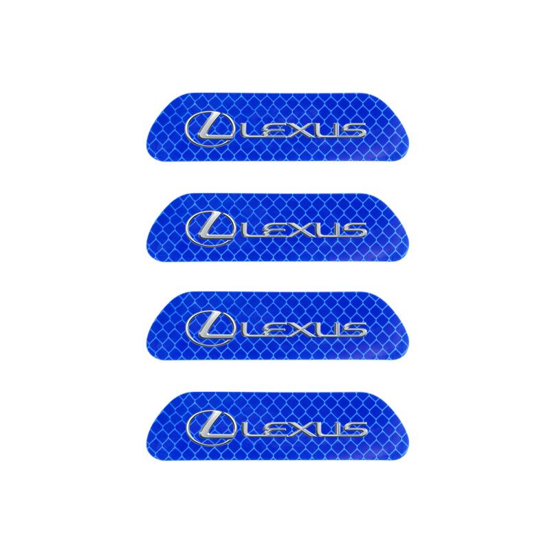 WDM2 2026 Hot Interior Stickers Lexus Car Door Reflective Sticker Night Light Warning Decal For Lexus F SPORT ES RX NX LS UX LM LX GX