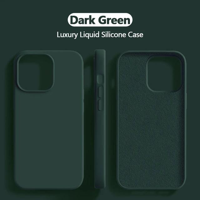 Θήκη Τετράγωνη από Υγρή Σιλικόνη για iPhone 15 14 13 12 11 Pro Max Θήκη Τηλεφώνου για iPhone 15 14 XR X XS 7 8 Plus Μαλακό Αντικραδασμικό Κάλυμμα