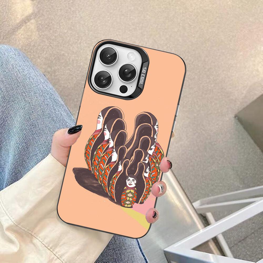 Russian Dolls Matryoshka Cute Phone Case For IPhone 16 15 14 13 12 11 Pro Max X XR XSMAX 8 7 Plus Matte Shockproof Back Cover