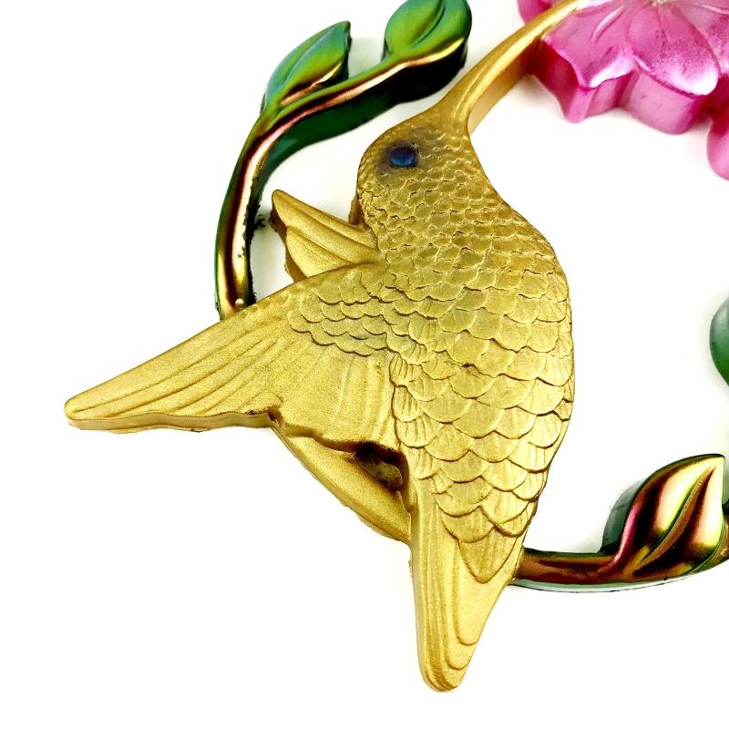 Semi-stereoscopic Hummingbird Wall Ornaments Drop Glue Mold Diy Wall Pendant Desktop Decoration Epoxy Silicone Mold