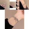 Trendy Sweet Cool Geometric Star Charm Layered Alloy Bracelet For Women 2024 Summer