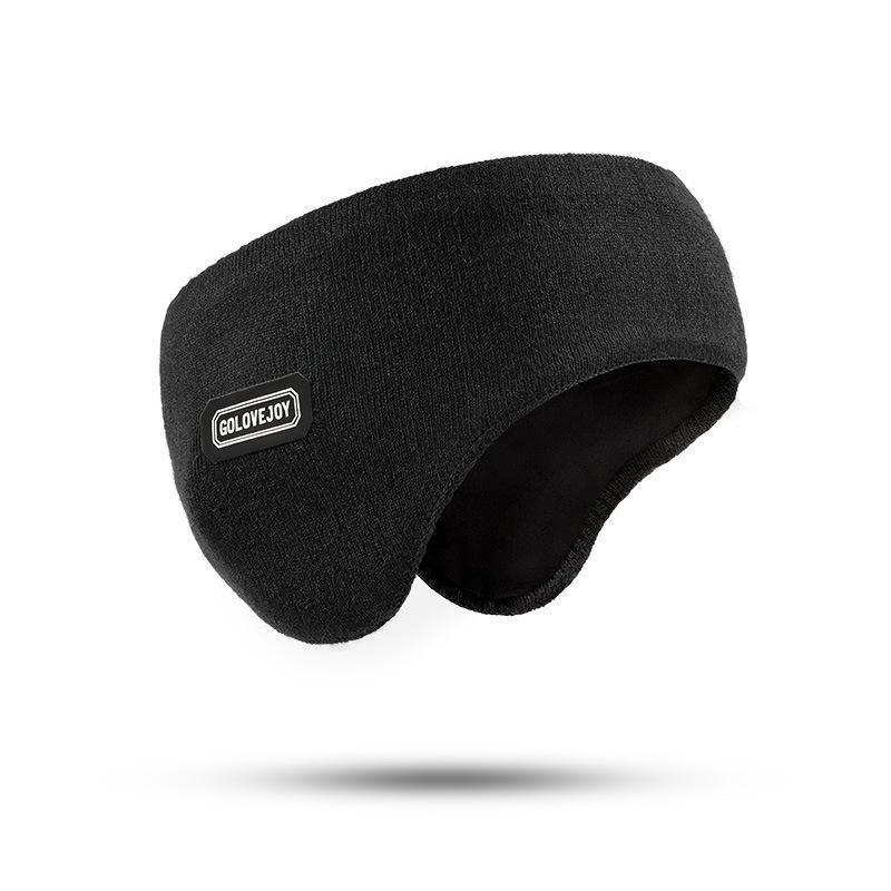 Men's Winter Windproof Ski Earmuffs: Double-Layered, Head/Back-Mounted for Outdoor Sports.