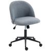 Teddy Fleece Office Chair with Wheels - Grey