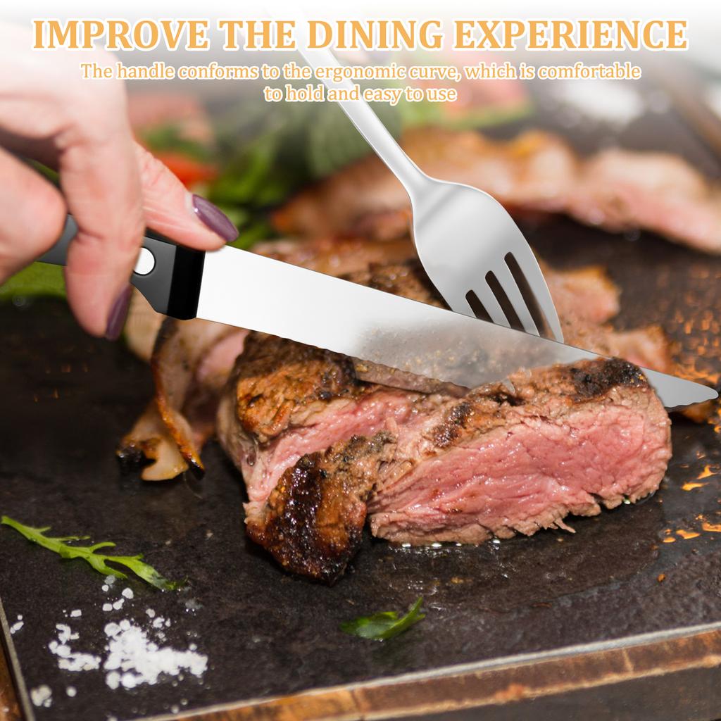 24Pcs Sliver Tableware Stainless Steel 304 Cutlery Matte Dinner Set Western Fork Spoon Mirror Flatware Dishwasher Safe