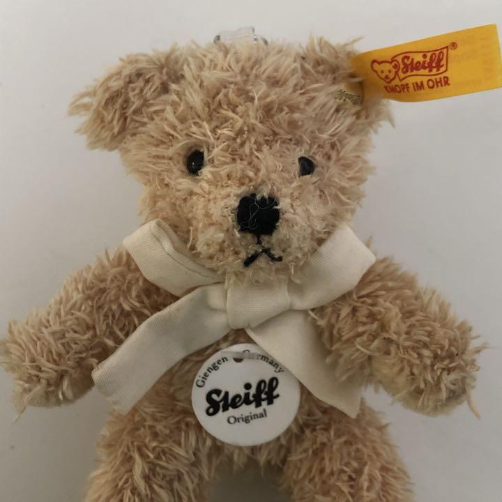 [USED] Steiff Teddy Bear Keychain