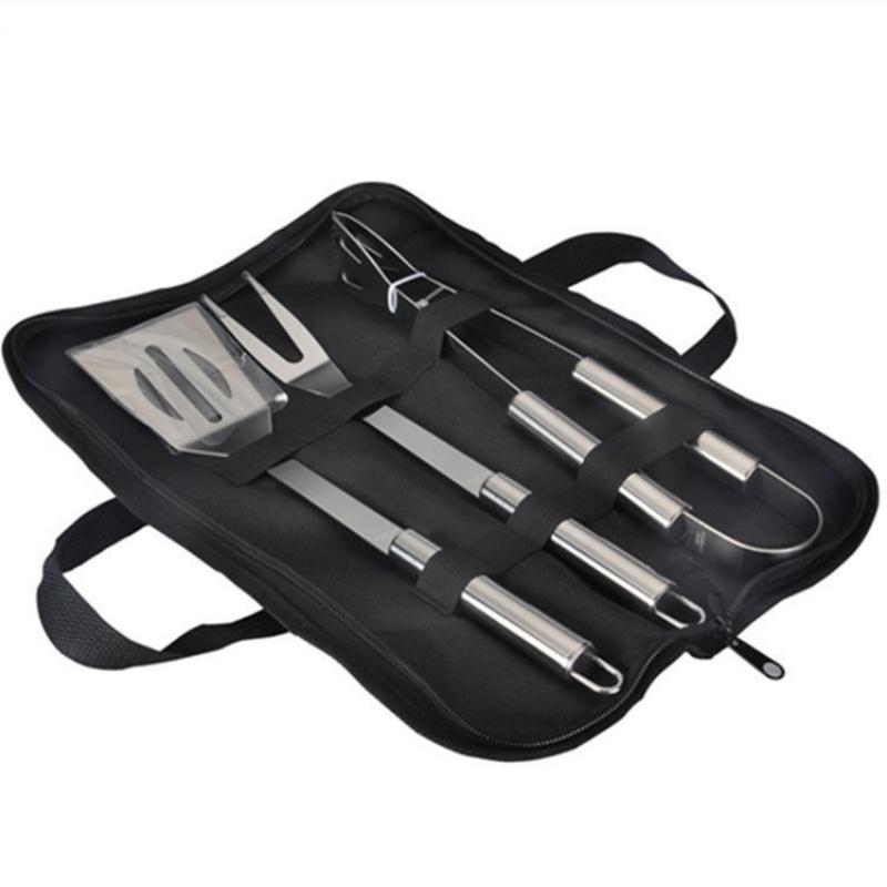 

BBQ Tools Set Barbecue Utensil Accessories Stainless Steel BBQ Grill Tool Set Outdoor Camping Cooking Accessories Kit With Bag