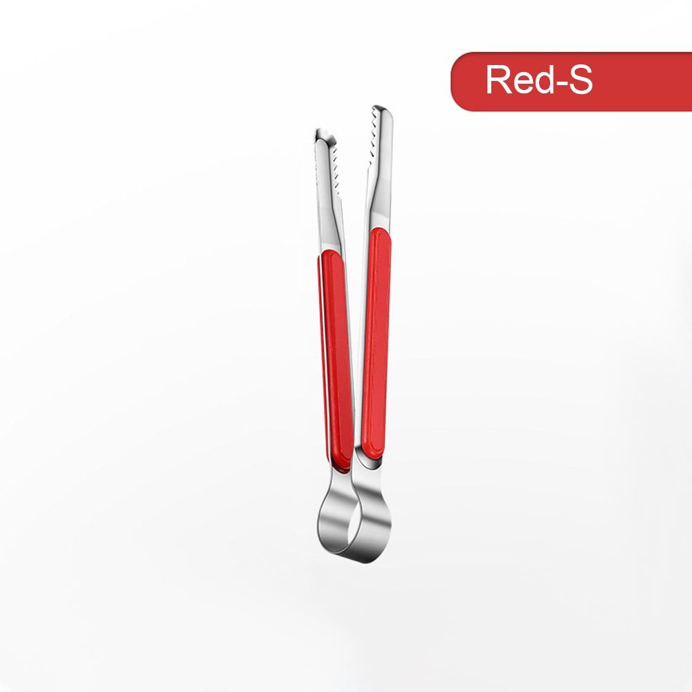 

Кухонные щипцы Щипцы для еды Щипцы для готовки из нержавеющей стали Бытовые щипцы для тостов Зажим для хлеба Кухонные инструменты S красный
