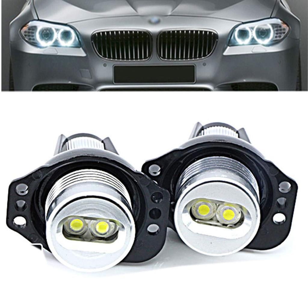2 Stück 6W LED HID Birnen Weiß Scheinwerfer für BMW E90 E91 325i 328i 330i 335i Angel Eyes Lichter