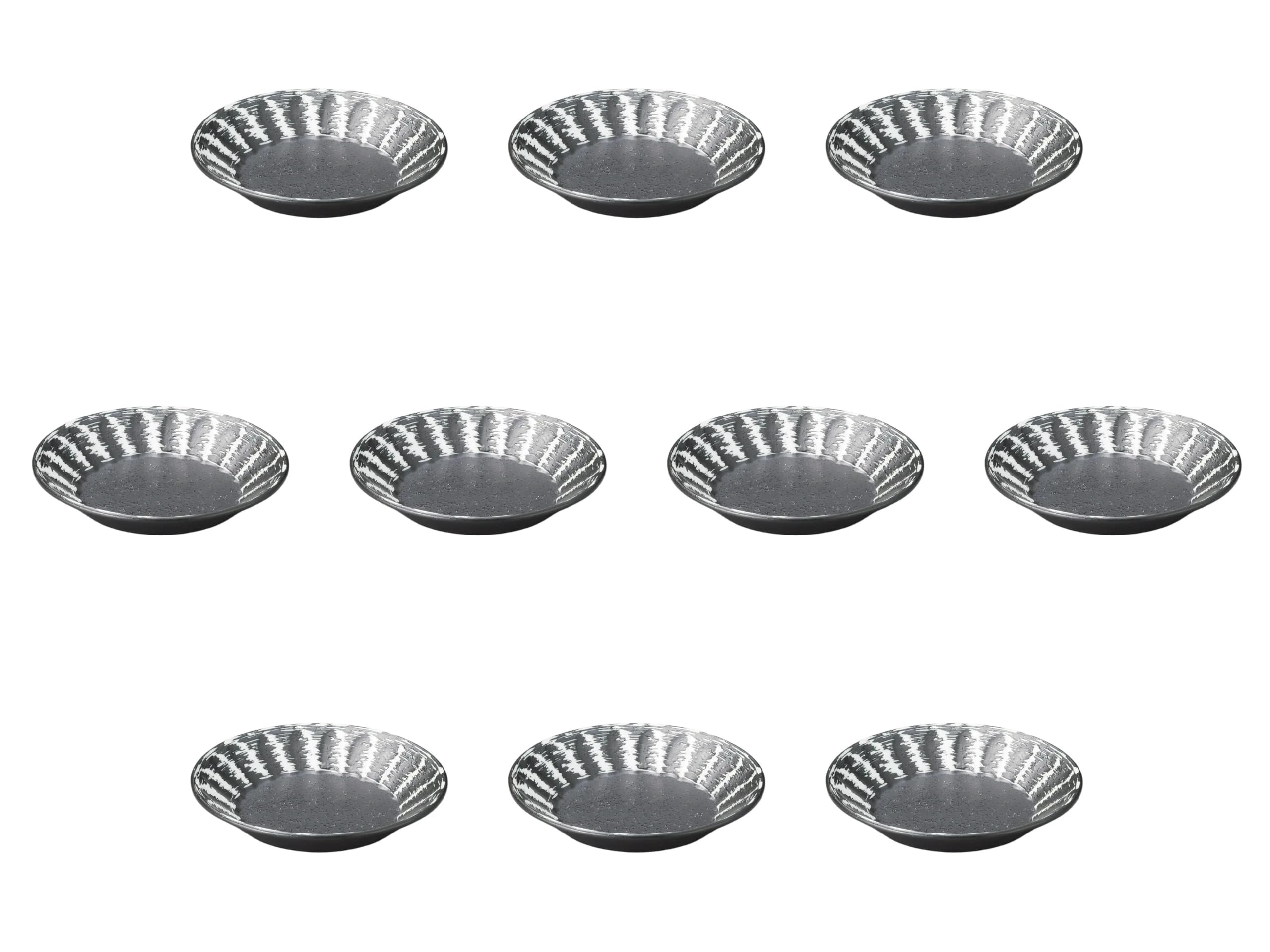 

Set of 10 Deep Plates x Round Plates Setomonohonpo Bincho-no-Higashi 6.0 [19.7 3.7 cm] (Small)