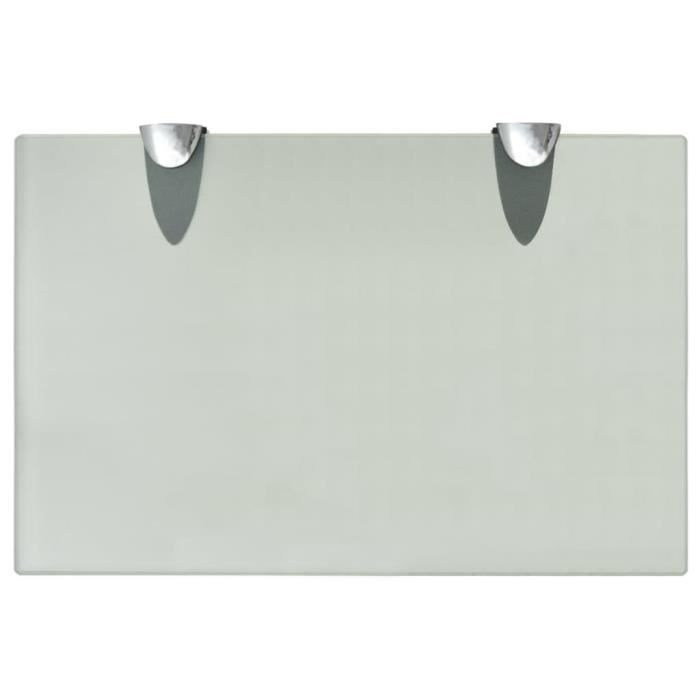 VidaXL Étagères murales 2 pcs Verre 30 x 20 cm 8 mm