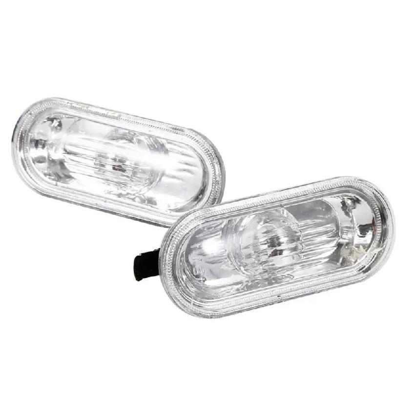 1Pcs/2Pcs Car Side Marker Turn Signal Warning Light Black Lamp Cover for MK4 Golf Jetta Bora,B5/B5.5 Passat,Beetle