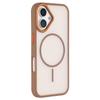 For iPhone 16 Magnetic Case Skin Touch TPU+PC Phone Back Cover