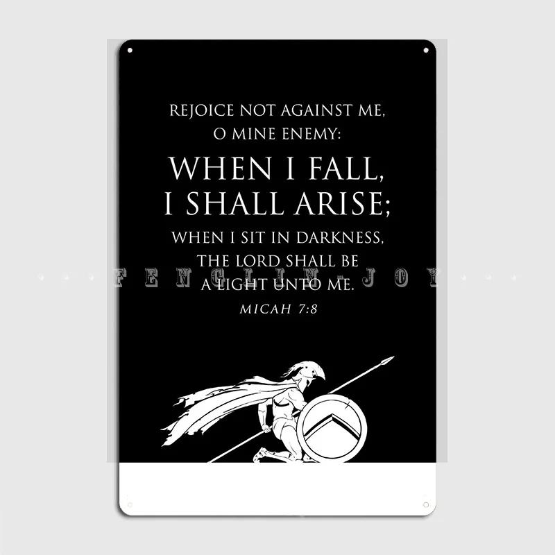 Micah Metal Sign Wall Mural Home Designing Wall Decor Tin Sign Poster