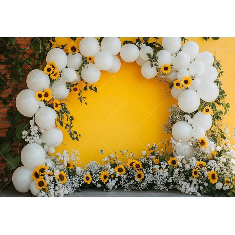 Farm Sunflower Photography Background Garden Flower Kids Birthday Party Cake Smash Baby Shower Portrait Backdrop Photo Studio
