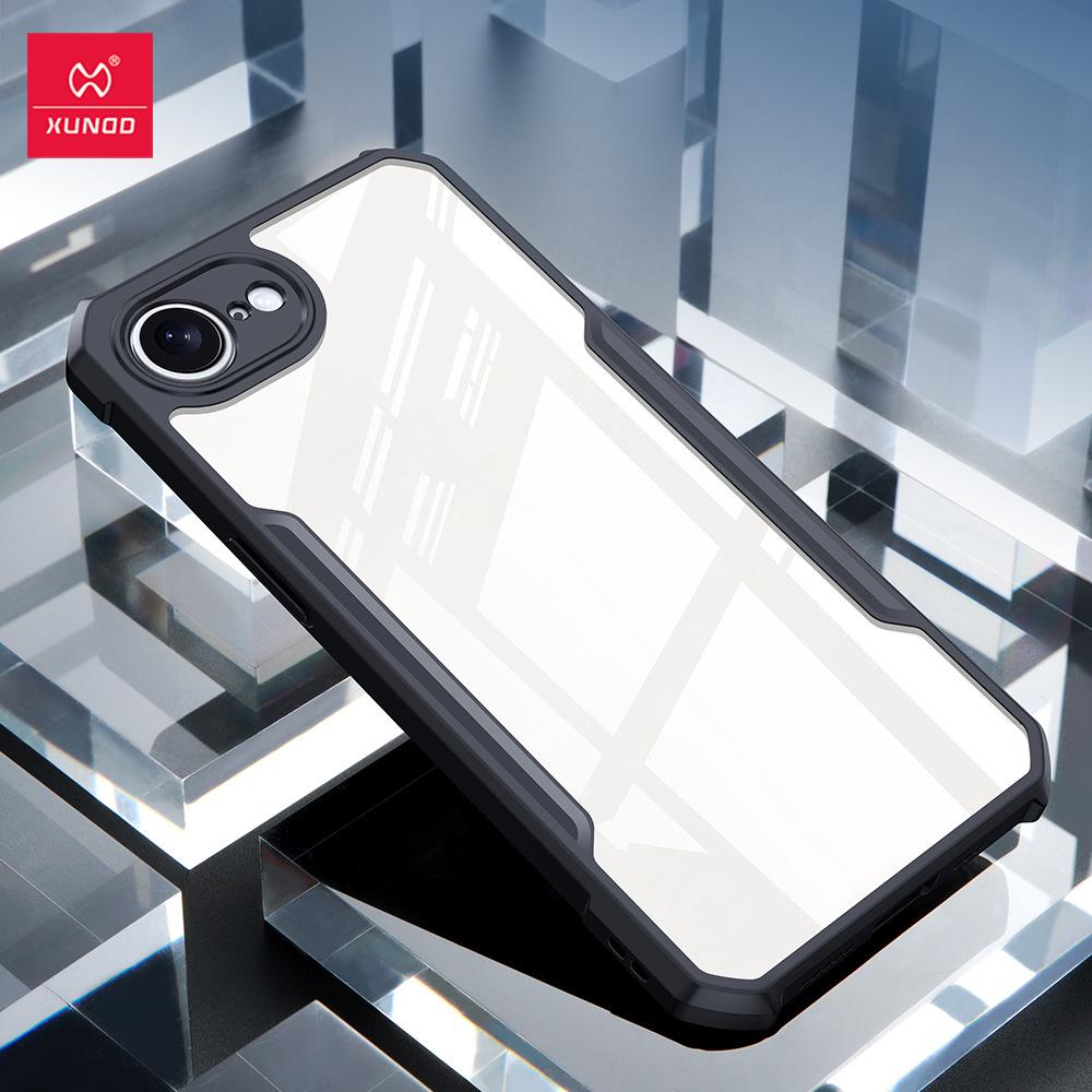 

XUNDD For iPhone 17e Case Luxury Casing Transparent Phone Cover Airbag Shockproof Bumper Protective Case For iPhone 17e чорний