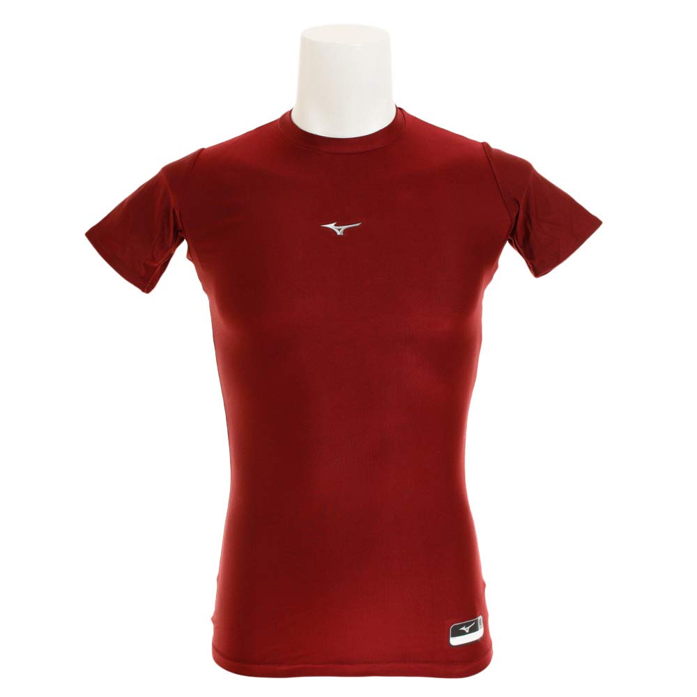 Mizuno Baseball Undershirt Dark Small 12JA8C31, Red,