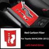 For Toyota RAV4 2006-2012 Interior Accessories Real Soft Carbon Fiber Car Gear Panel Trim Cover Decoration Frame Stickers