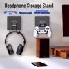 Adhesive Wall-Mounted Headphone Stand for Dorms - No Punching Required