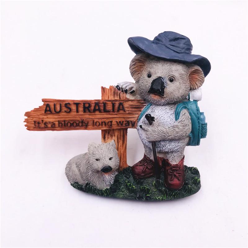 Harz Magnetischer Kühlschrankmagnet - Deutschland, Spanien, Dänemark, USA, Österreich, Kanada, Italien, Australien, Norwegen