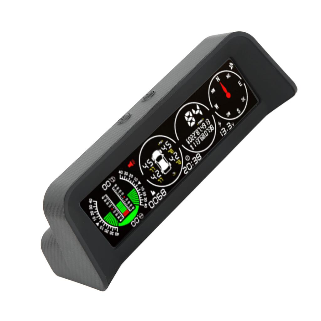 Car HUD Display Tire Pressure Pitch Roll Angles Monitoring Windshield Overhead Video Players
