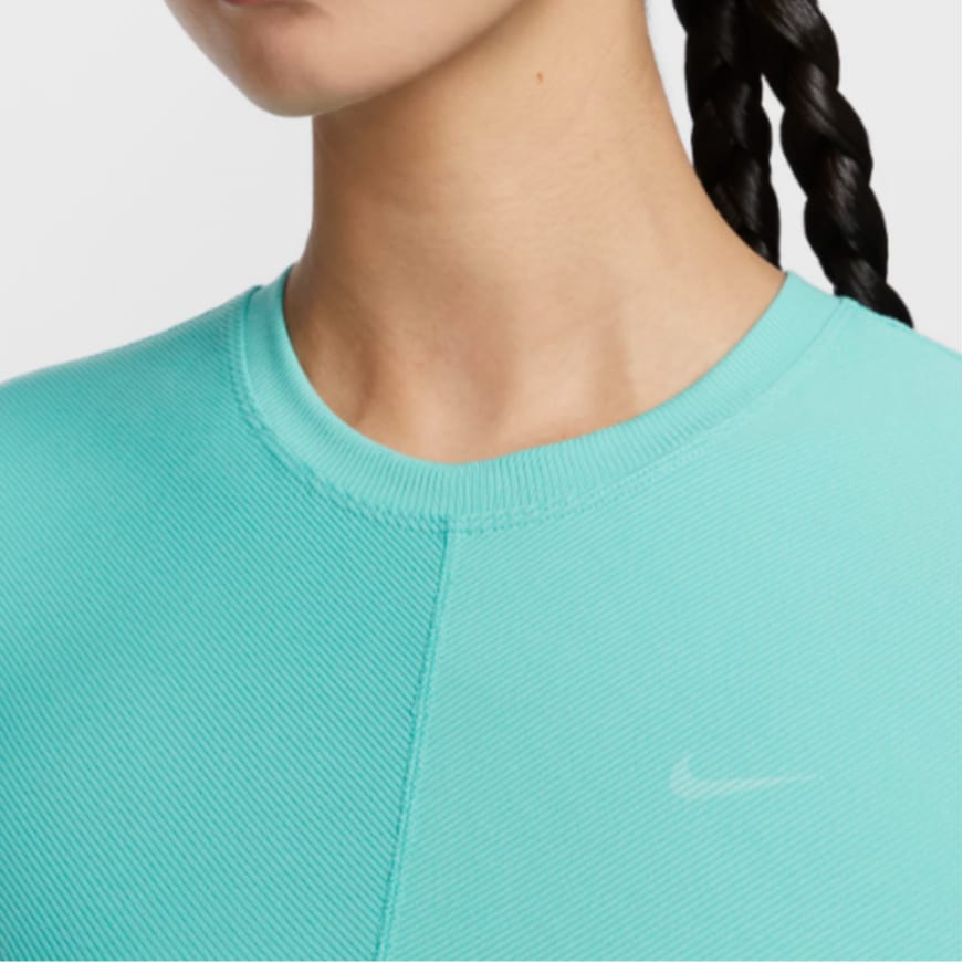 Nike One Fitted Rib Women's Dri-FIT Short-Sleeve Cropped Top FV7875-300