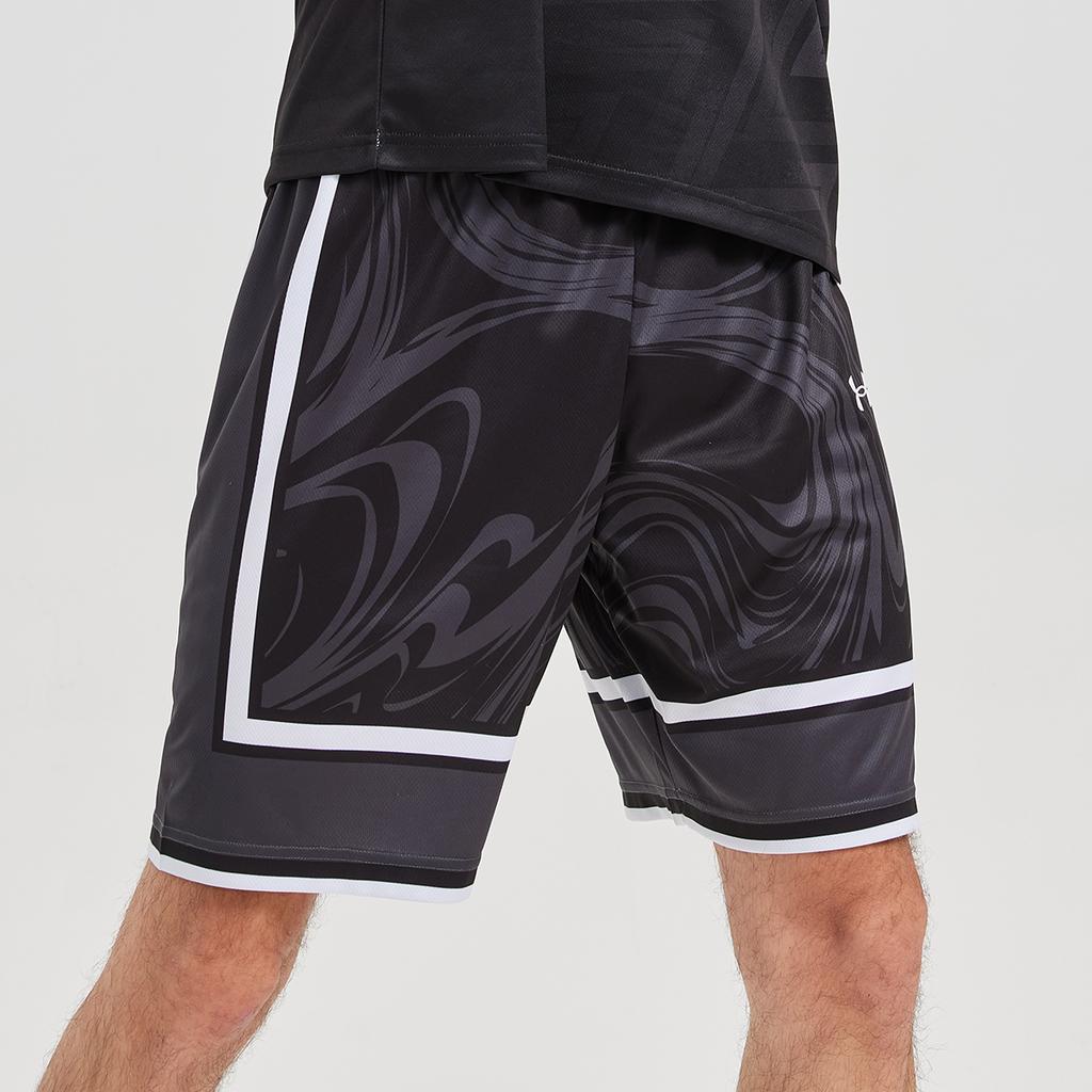 Under Armour Color Block Breathable Basketball Shorts Men bottoms Black 25500228-001